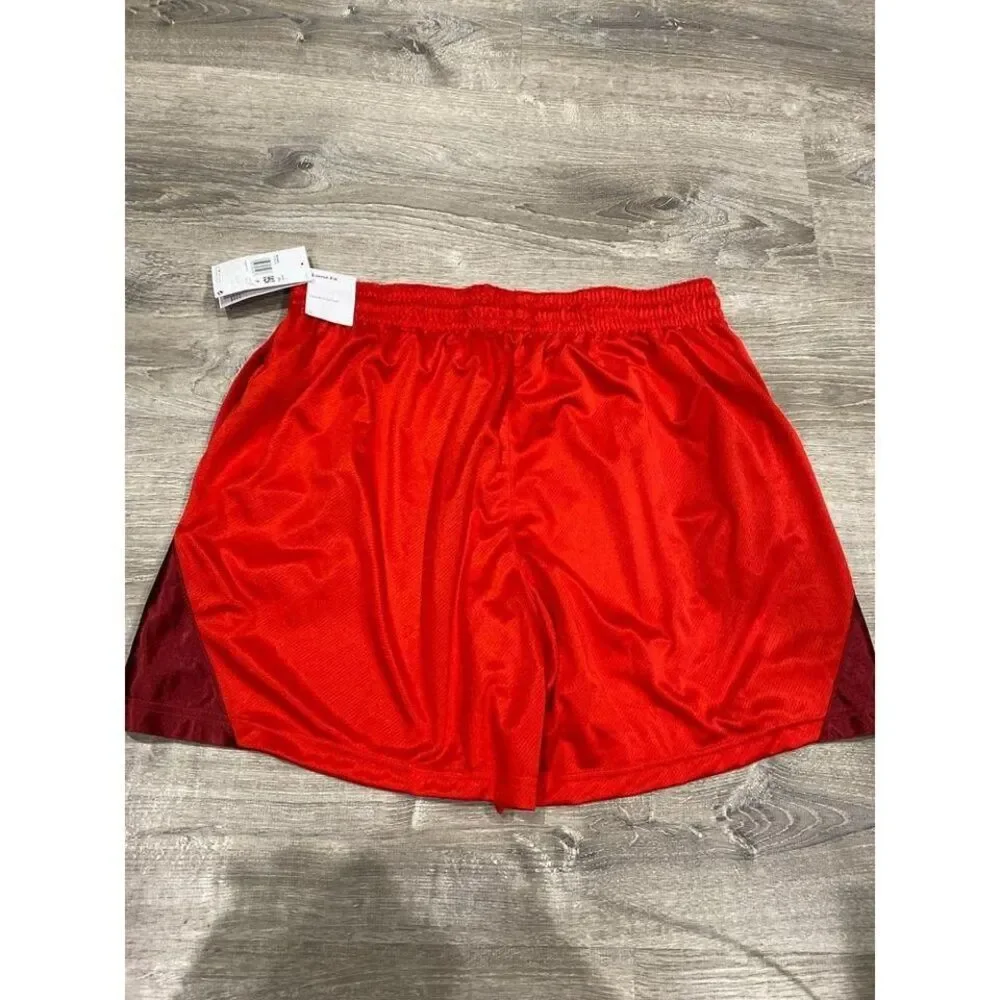 Nike Dri-FIT Womens Basketball‎ Shorts Red Burgundy Mesh DH7363-658 XXL NWT